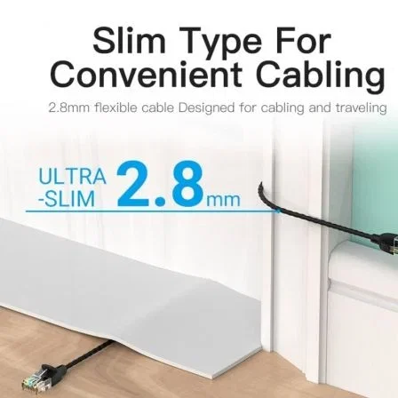 Vention Cable de Red RJ45 U/UTP IBIBJ Cat.6A 5m Negro